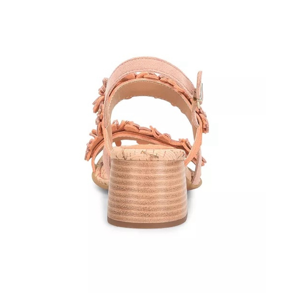 Born Women's Square Toe Sandals, Light Orange Salmon - Picture 4 of 11